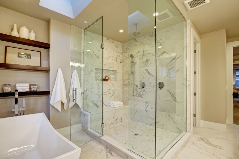 Modern Shower with Clear Glass