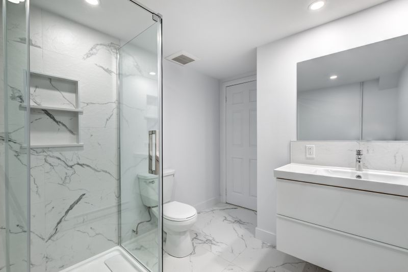 Shower with Corner Storage